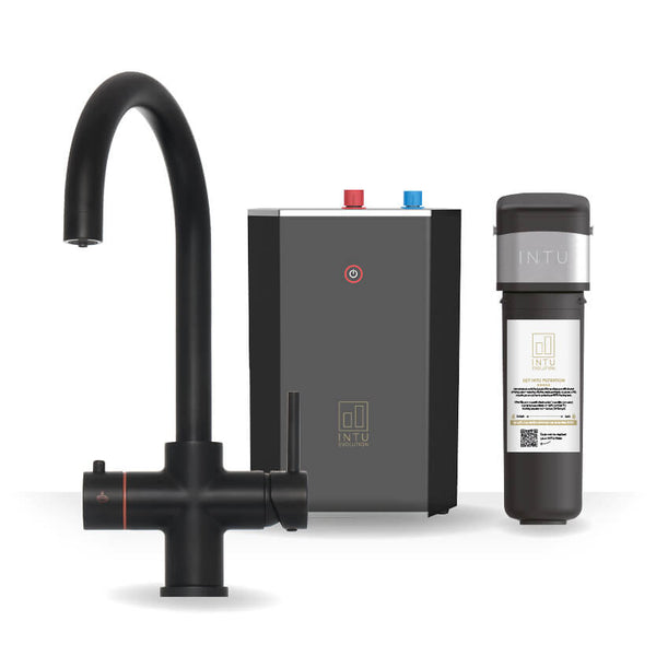 FKB Matt Black Asprey Boiling Water Tap With Installation