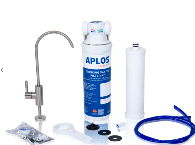 2 in 1 Clear Drinking Water Filter With Installation