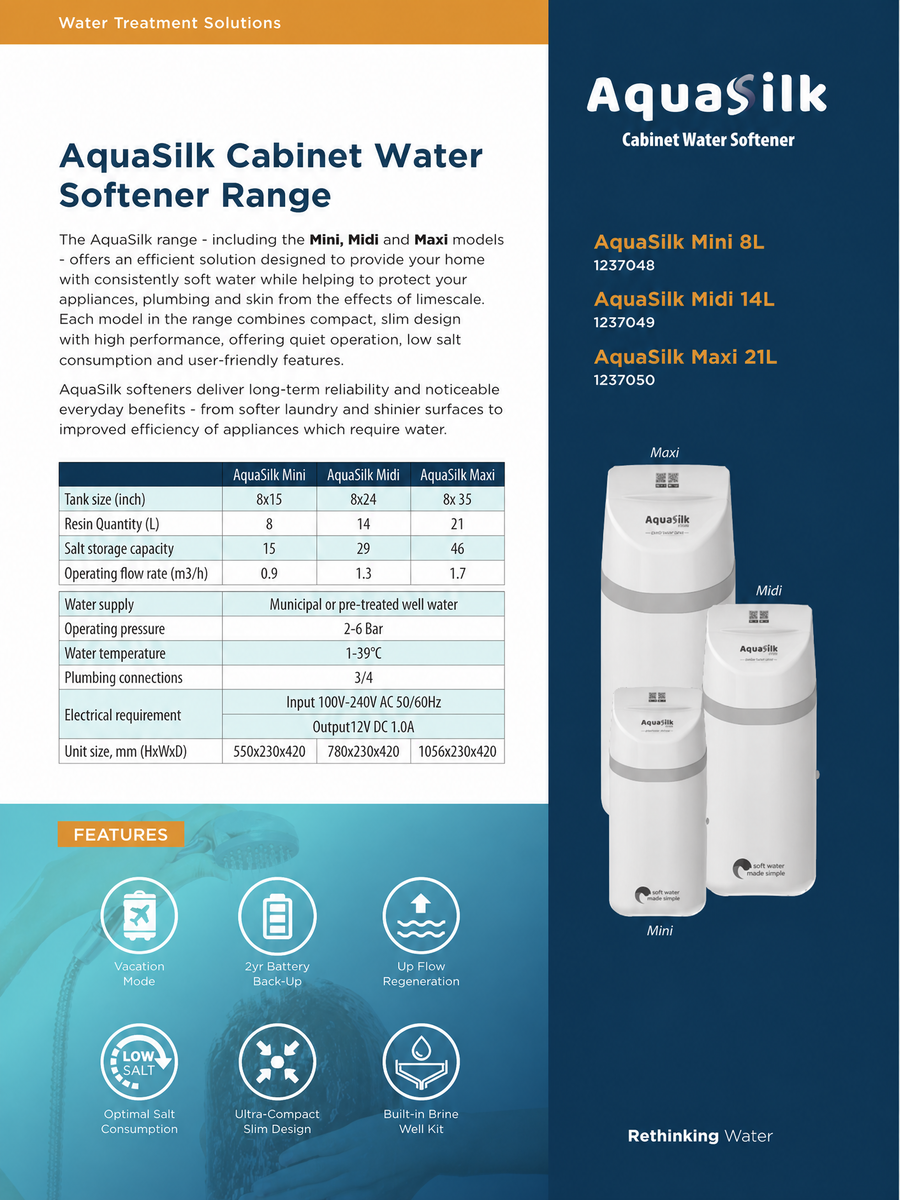 Aquasilk water softeners for better water at home